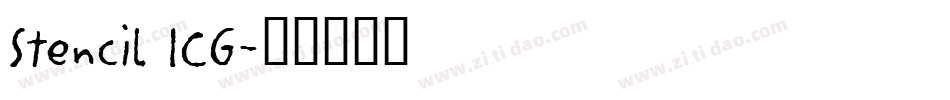 Stencil ICG字体转换